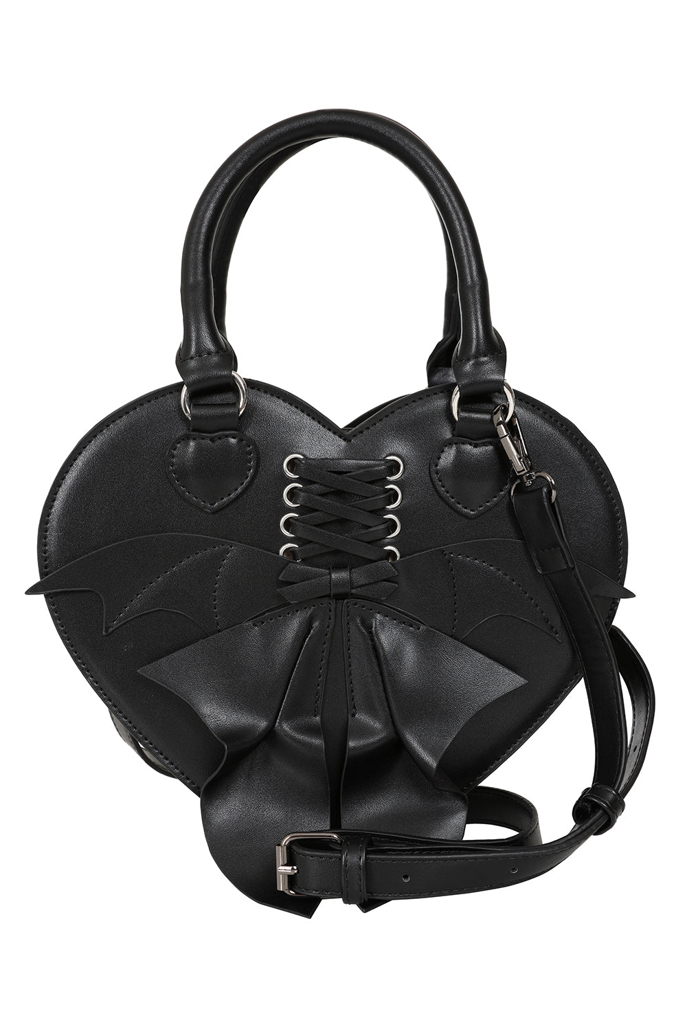Black GLAMORAMA HEART SHAPED BAG
