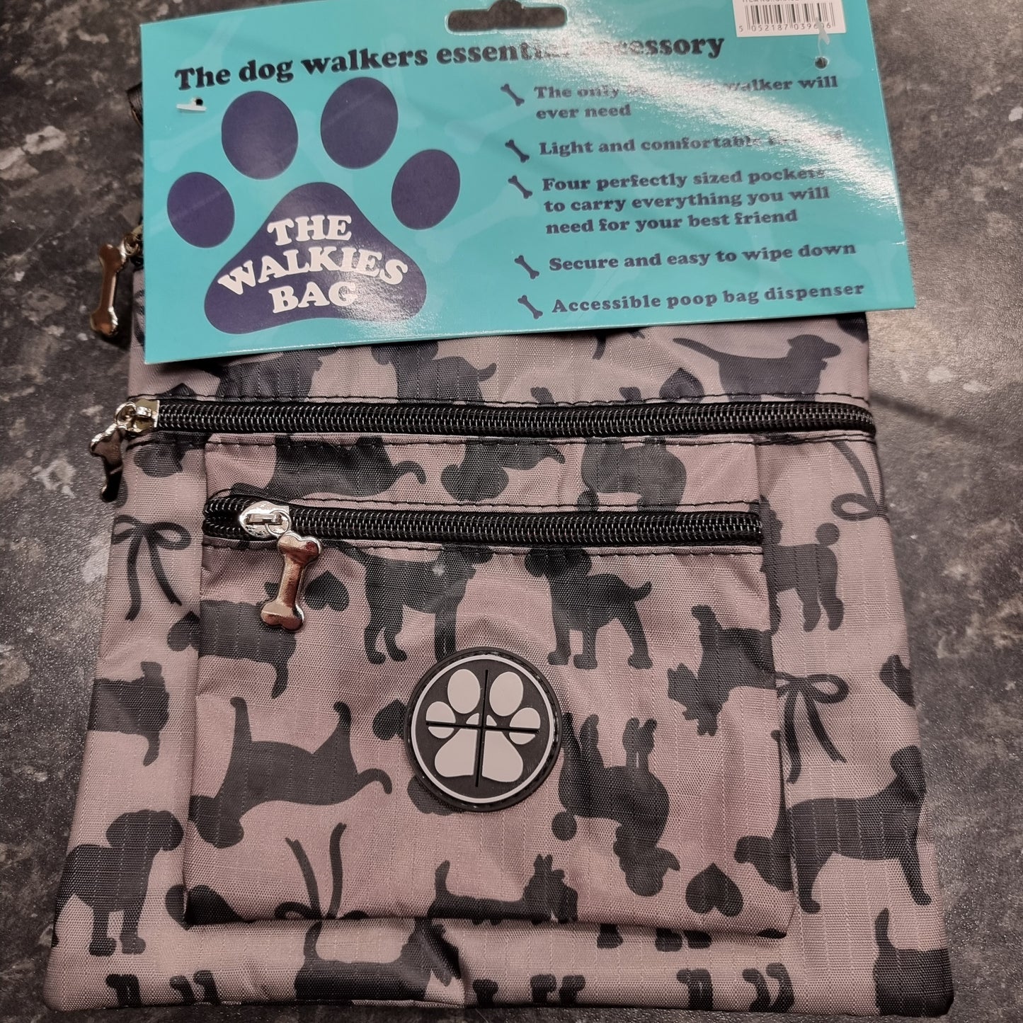 Dog walkies bag with poo bag pocket *SALE*