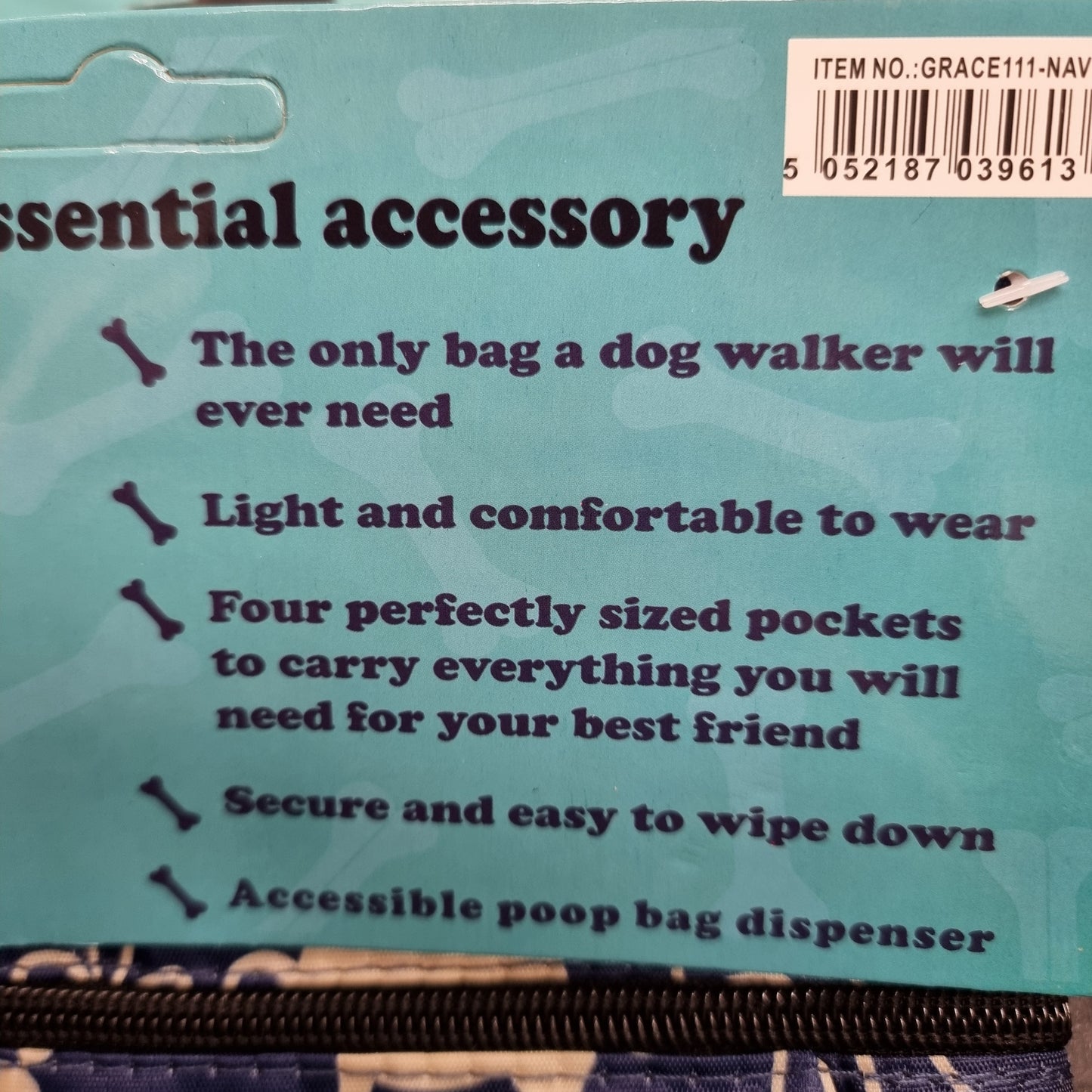Dog walkies bag with poo bag pocket *SALE*