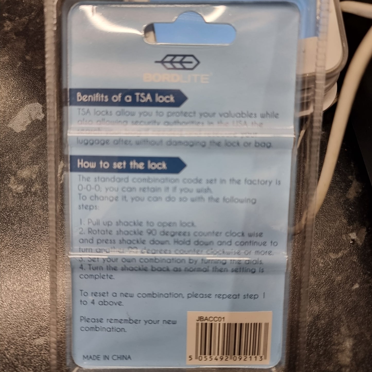 TSA combination padlocks