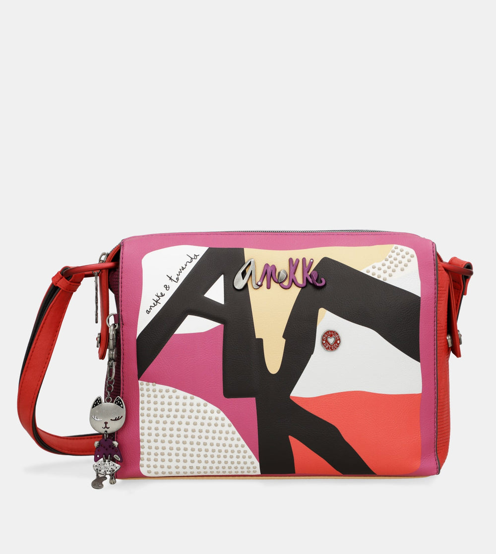 Hollywood fashion rectangular crossbody bag