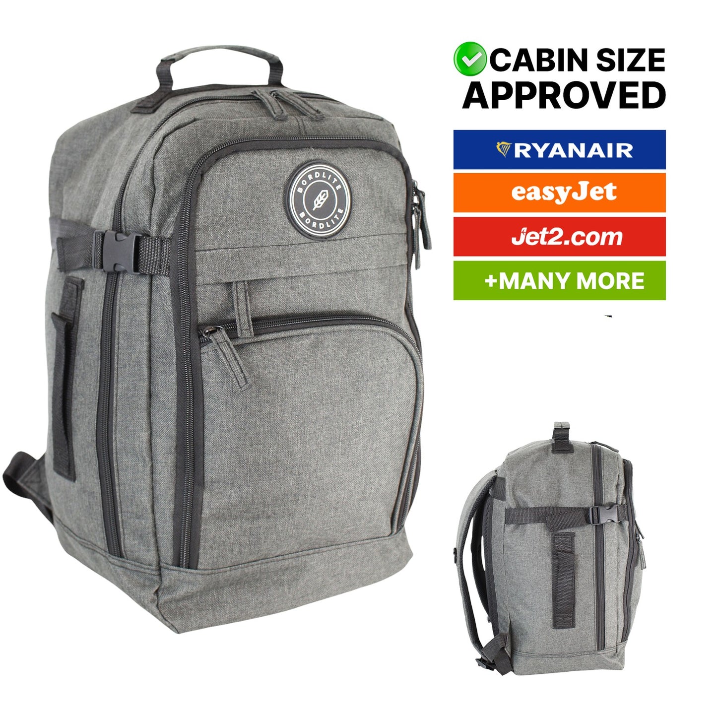 RyanAir Approved 40x20x25cm Underseat Backpack - Cabin Rucksack
