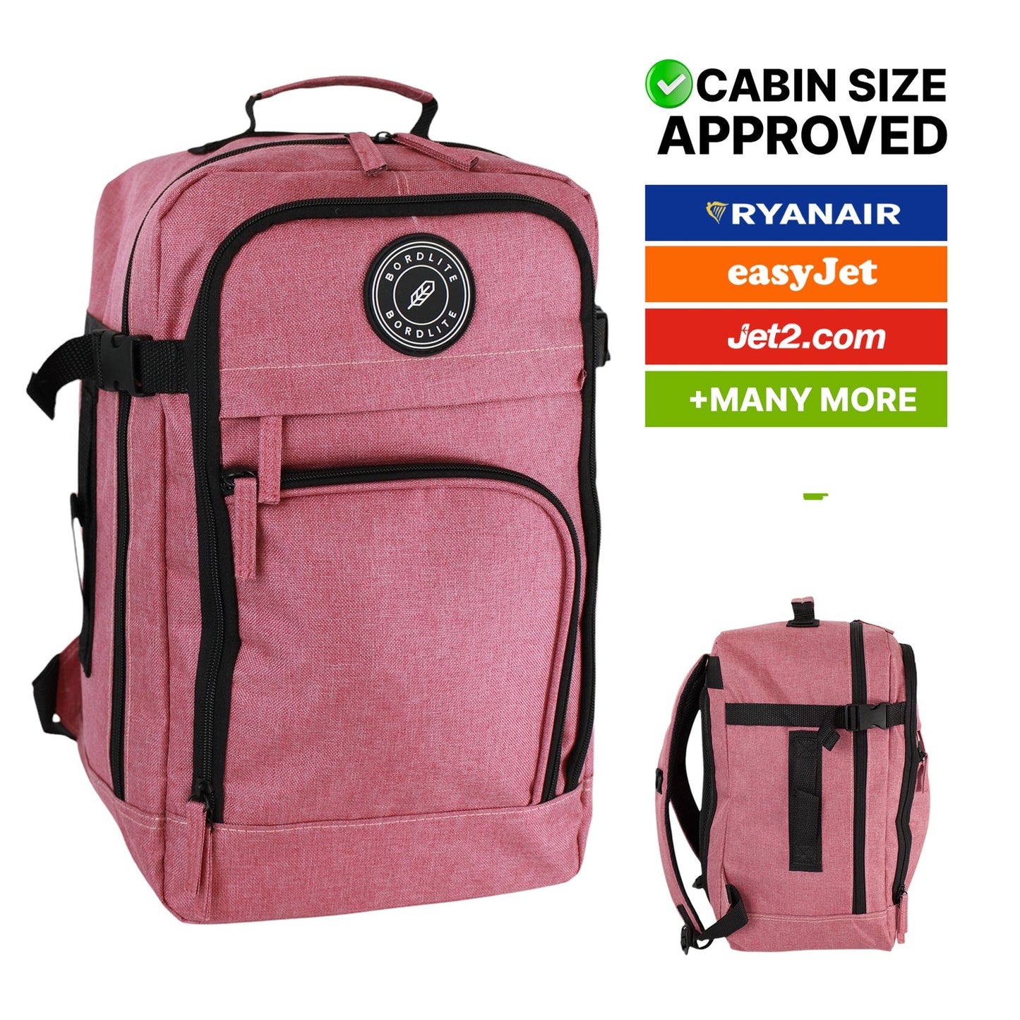 RyanAir Approved 40x20x25cm Underseat Backpack - Cabin Rucksack