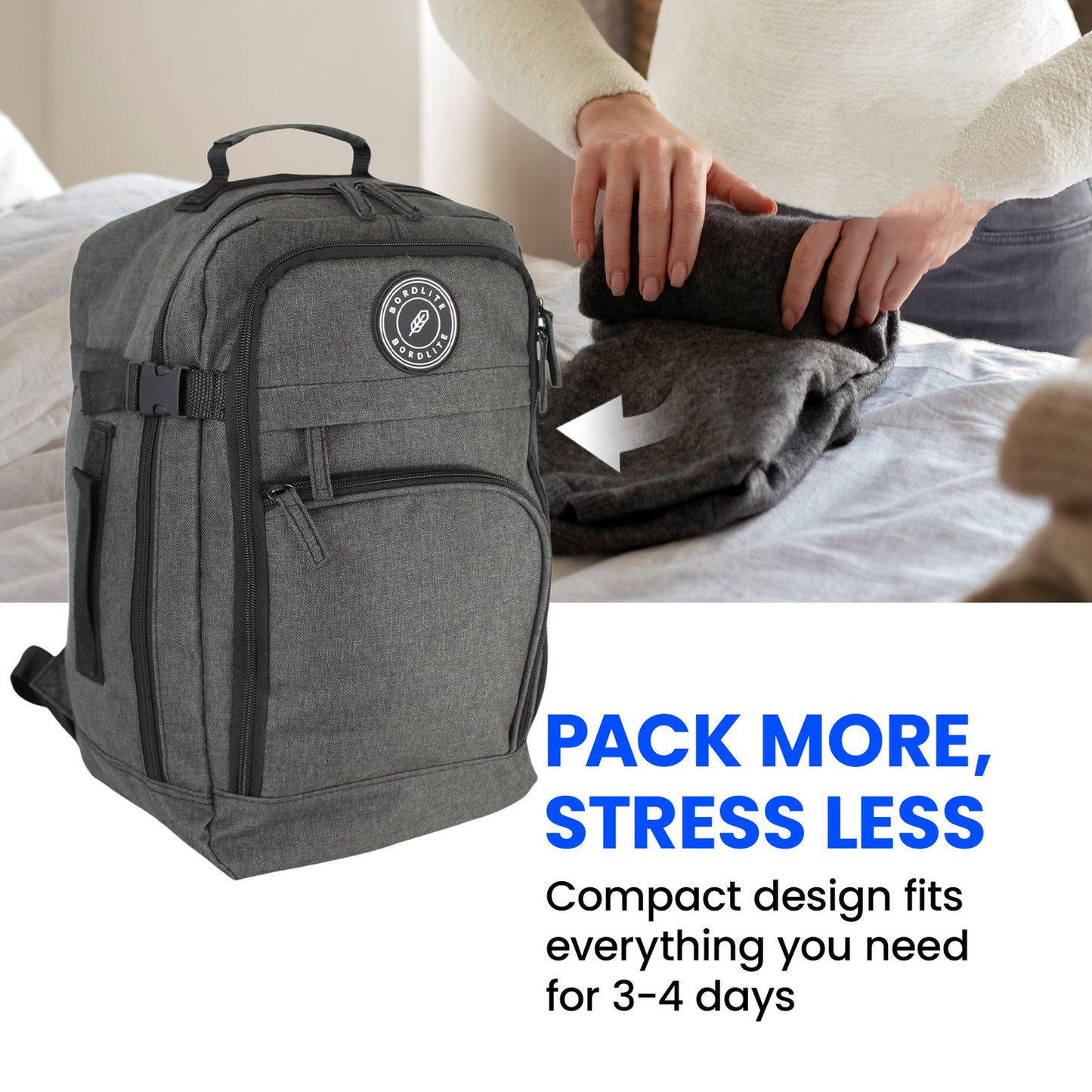 RyanAir Approved 40x20x25cm Underseat Backpack - Cabin Rucksack