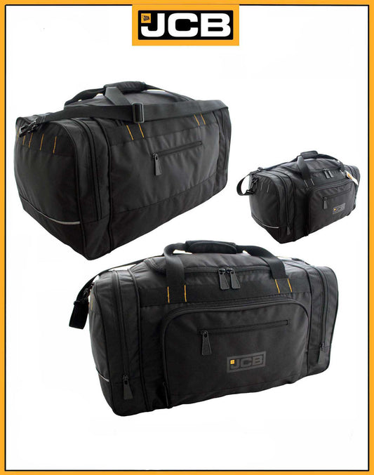 JCB Large multi zip pocket holdall.
