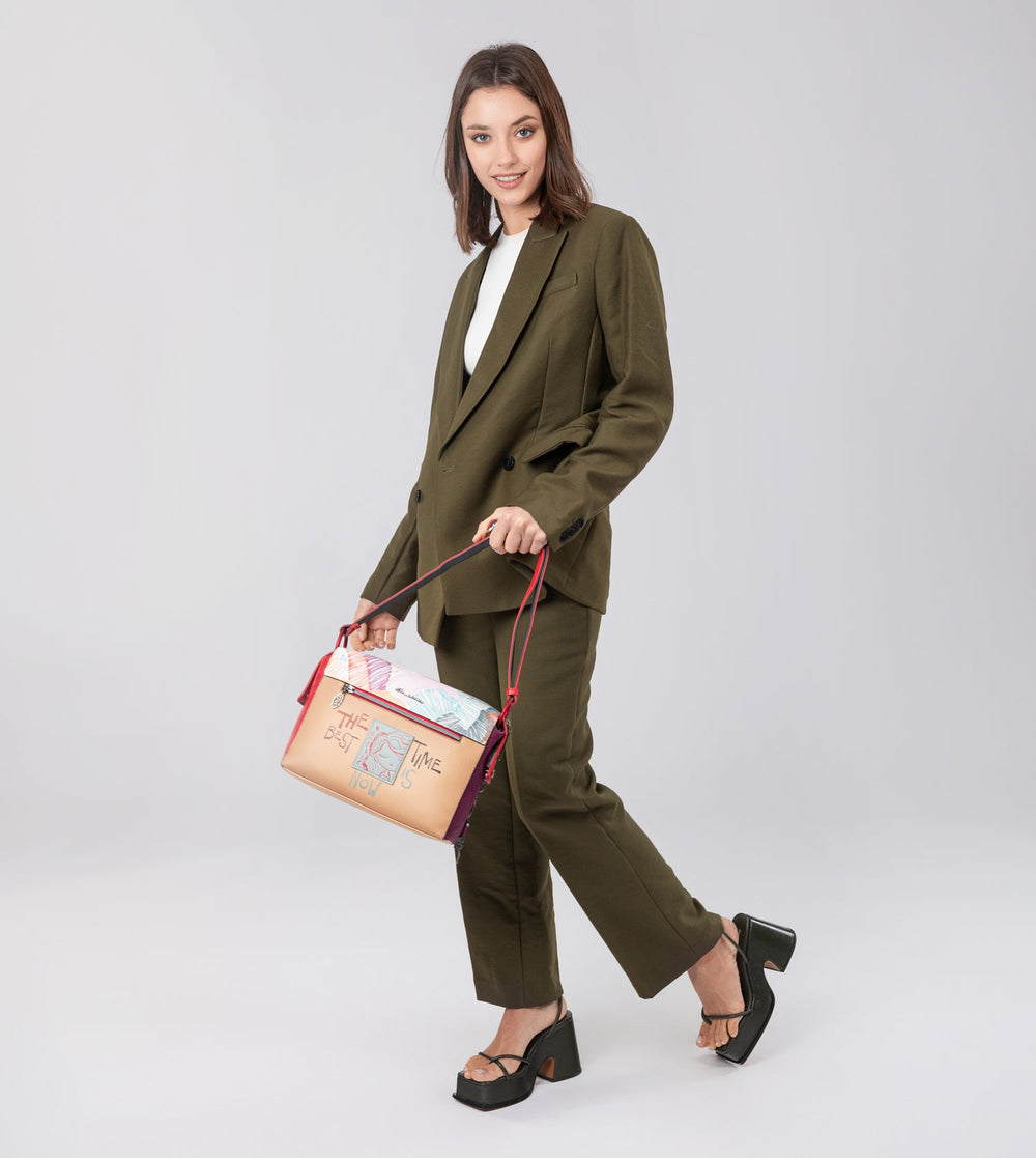 Hollywood fashion rectangular crossbody bag