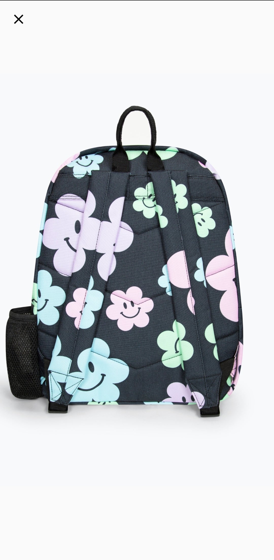 *NEW* Hype Girls Iconic Black Happy Flower Backpack