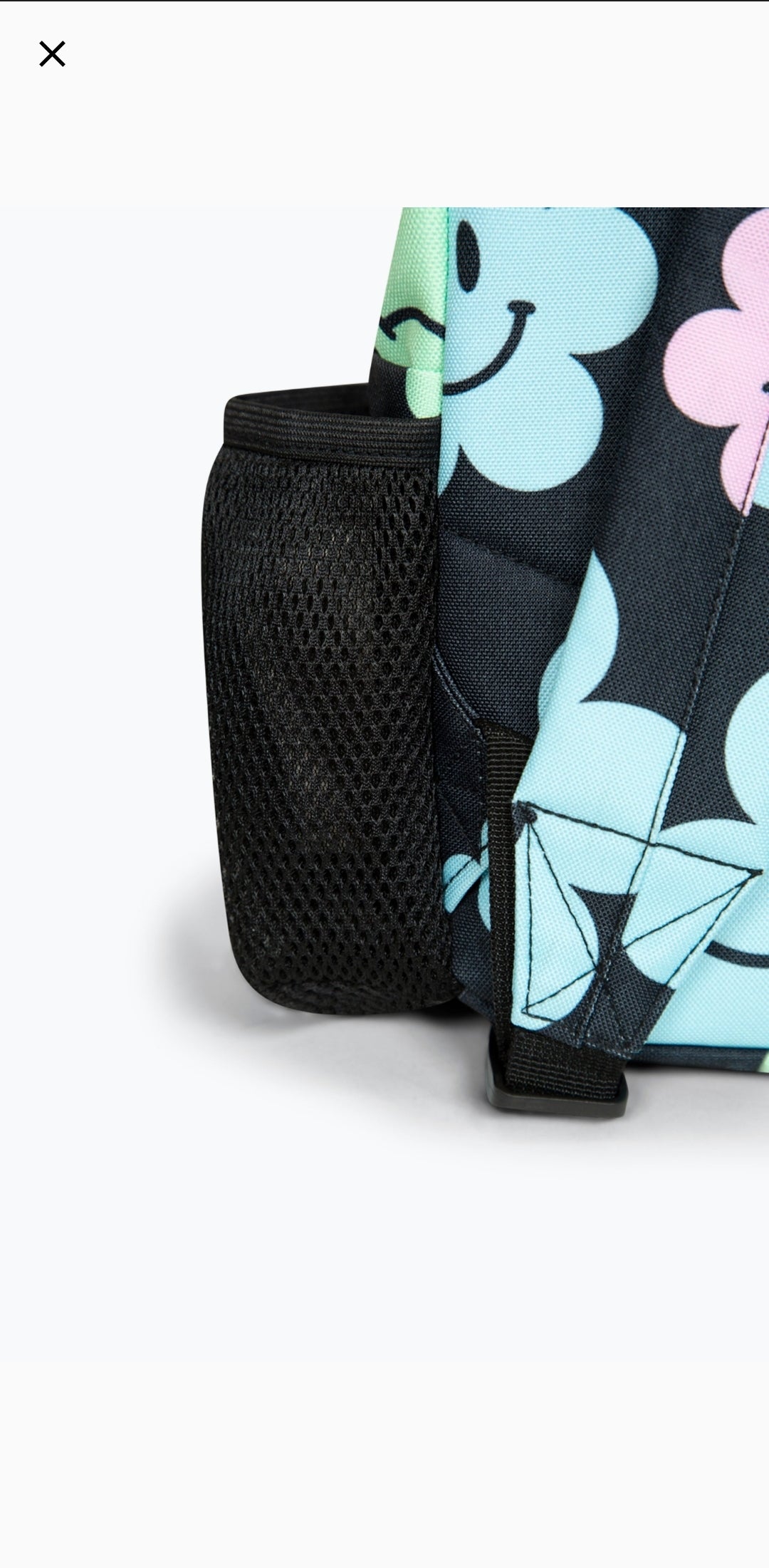 *NEW* Hype Girls Iconic Black Happy Flower Backpack