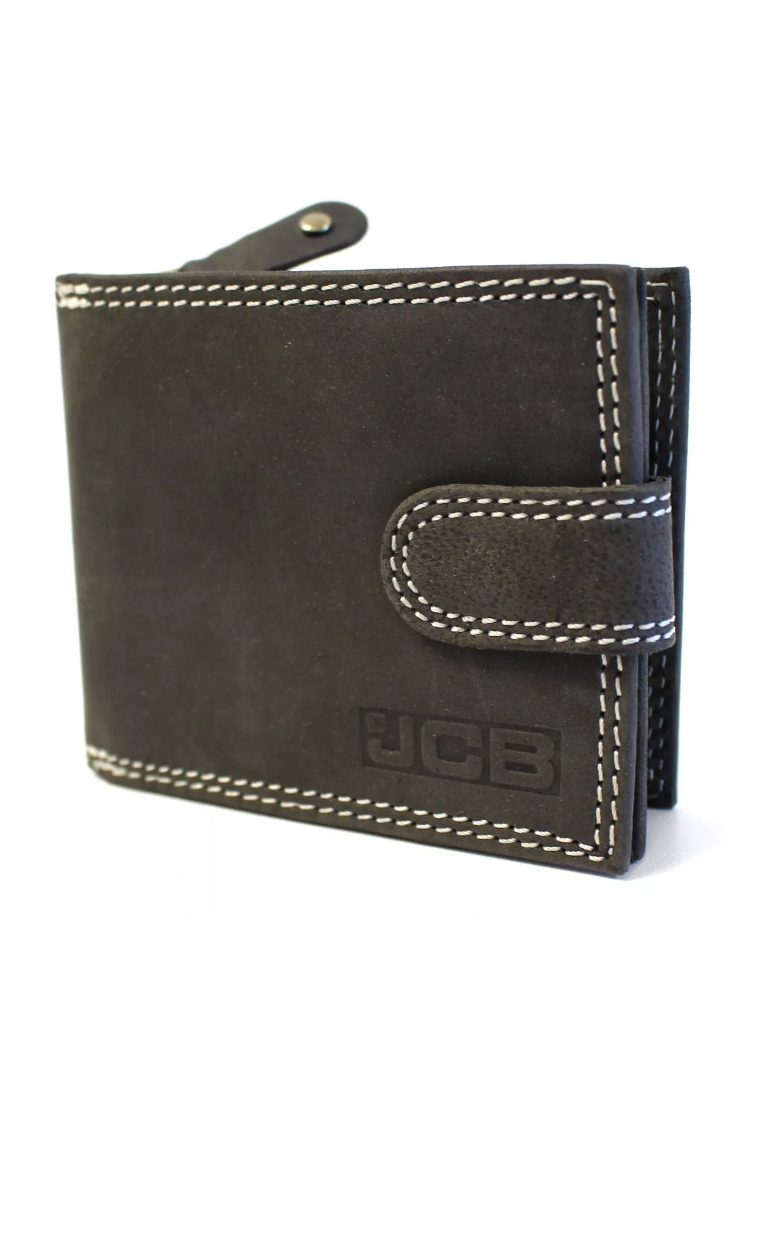 JCB RFID Leather Wallet with Coin Pocket – Men's Bifold Card Holder, Gift Boxed