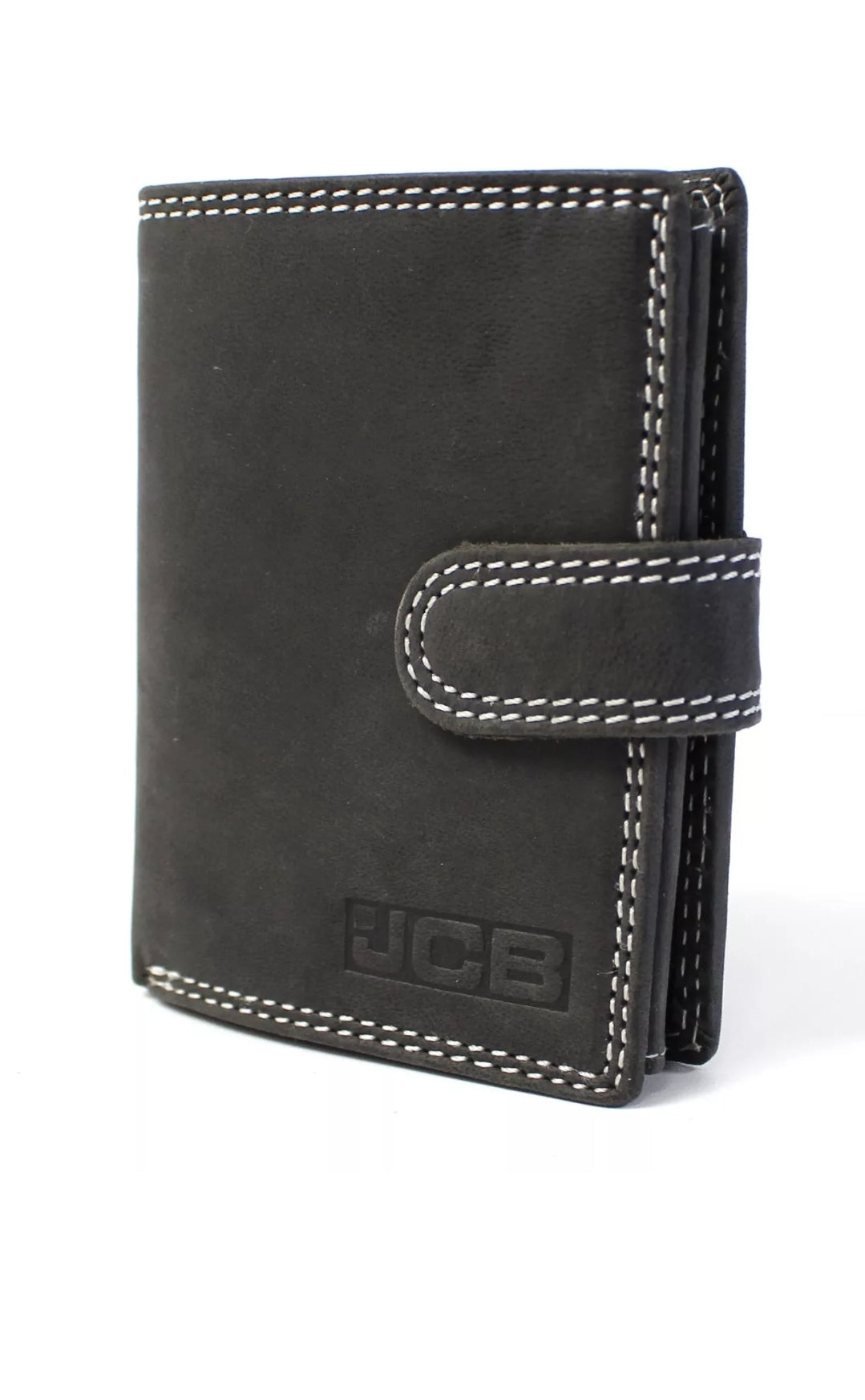 JCB RFID Leather Wallet with Coin Pocket – Men's Bifold Card Holder, Gift Boxed
