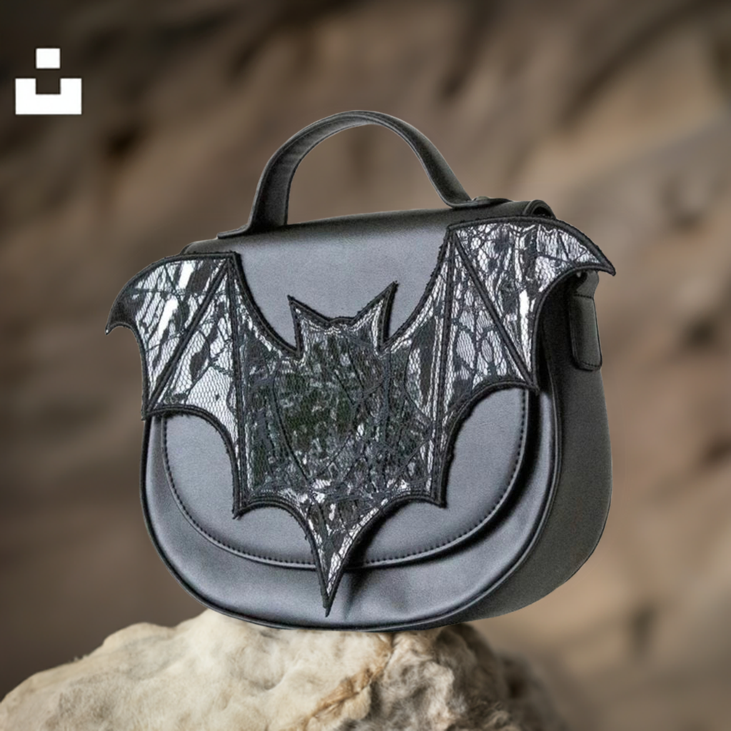 BANNED BELLATRIX BAT FAUX LEATHER GOTHIC SHOULDER BAG