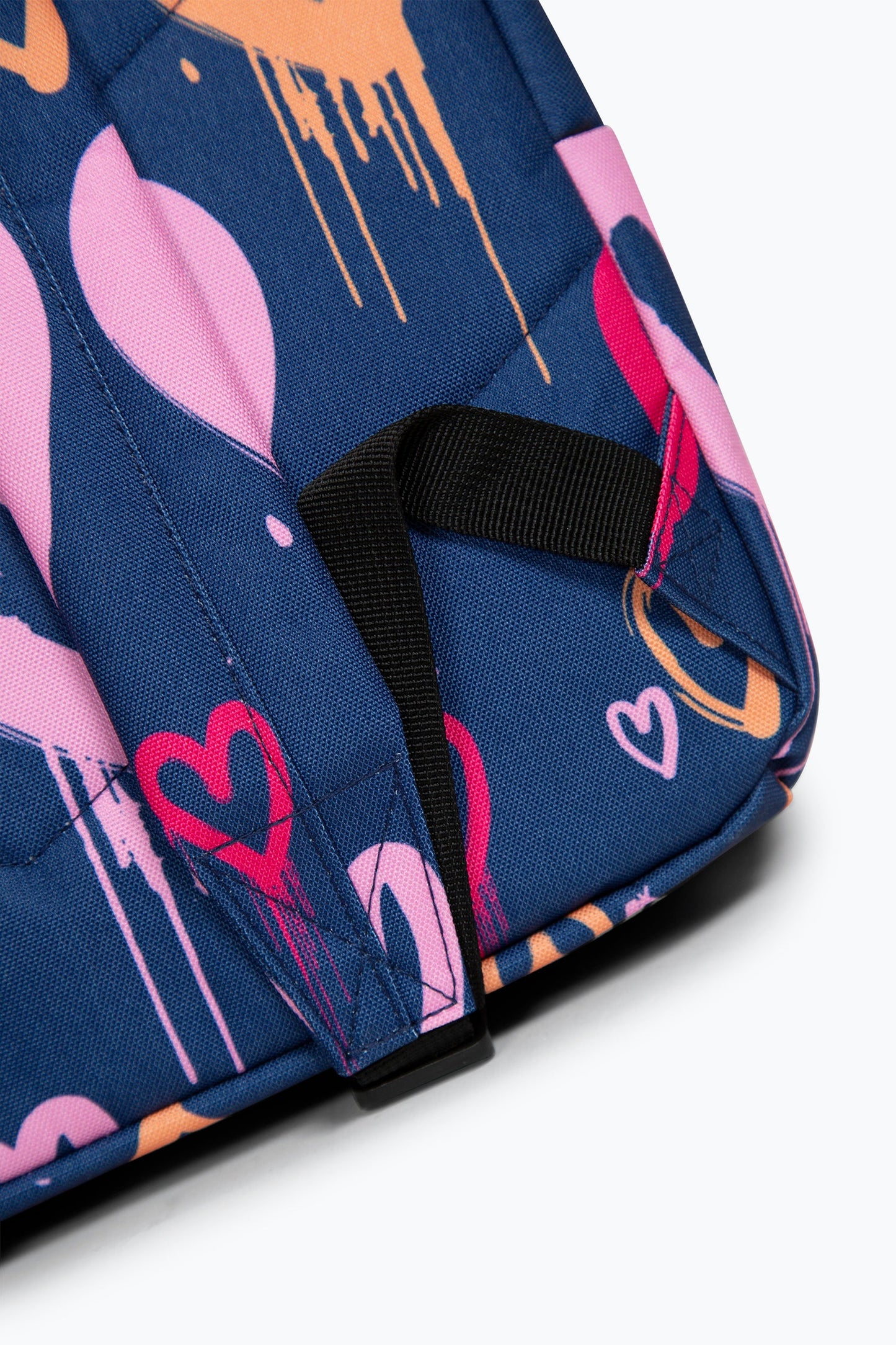 Hype Girls Navy Heart Drips Backpack