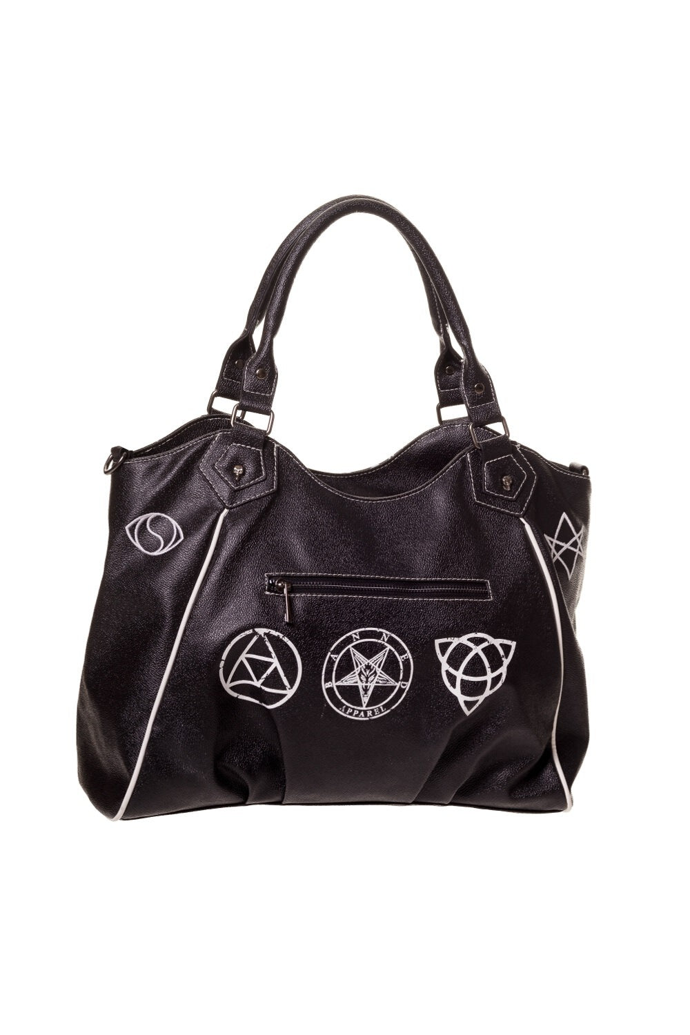 Black Black Skull Pentagram Handbag
Brand : Lost Queen