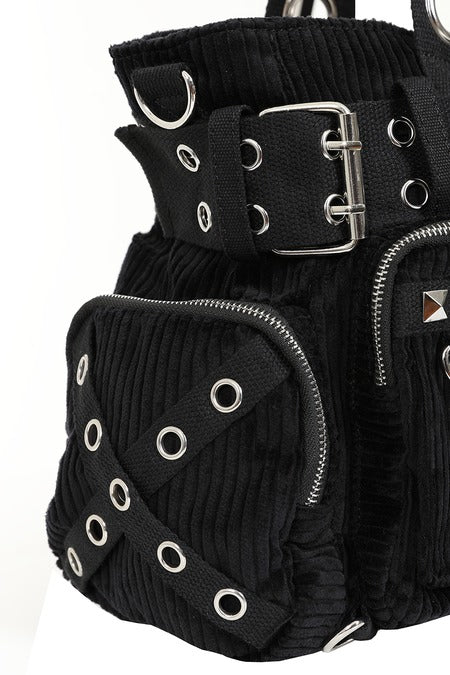 Black SWEET REVENGE HANDBAG...cord bag 🖤