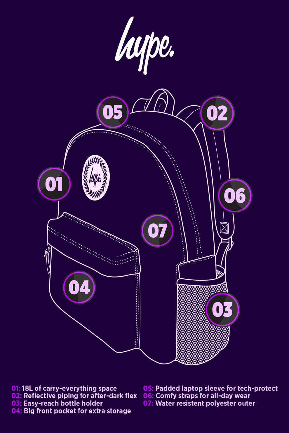 Just Hype Girls Disco Backpack
Regular price