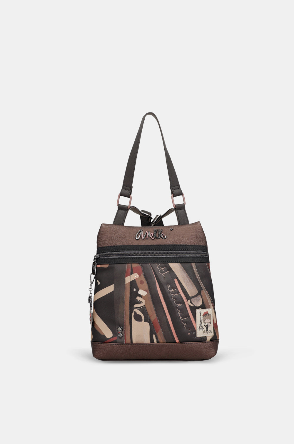 Parisian anti-theft backpack