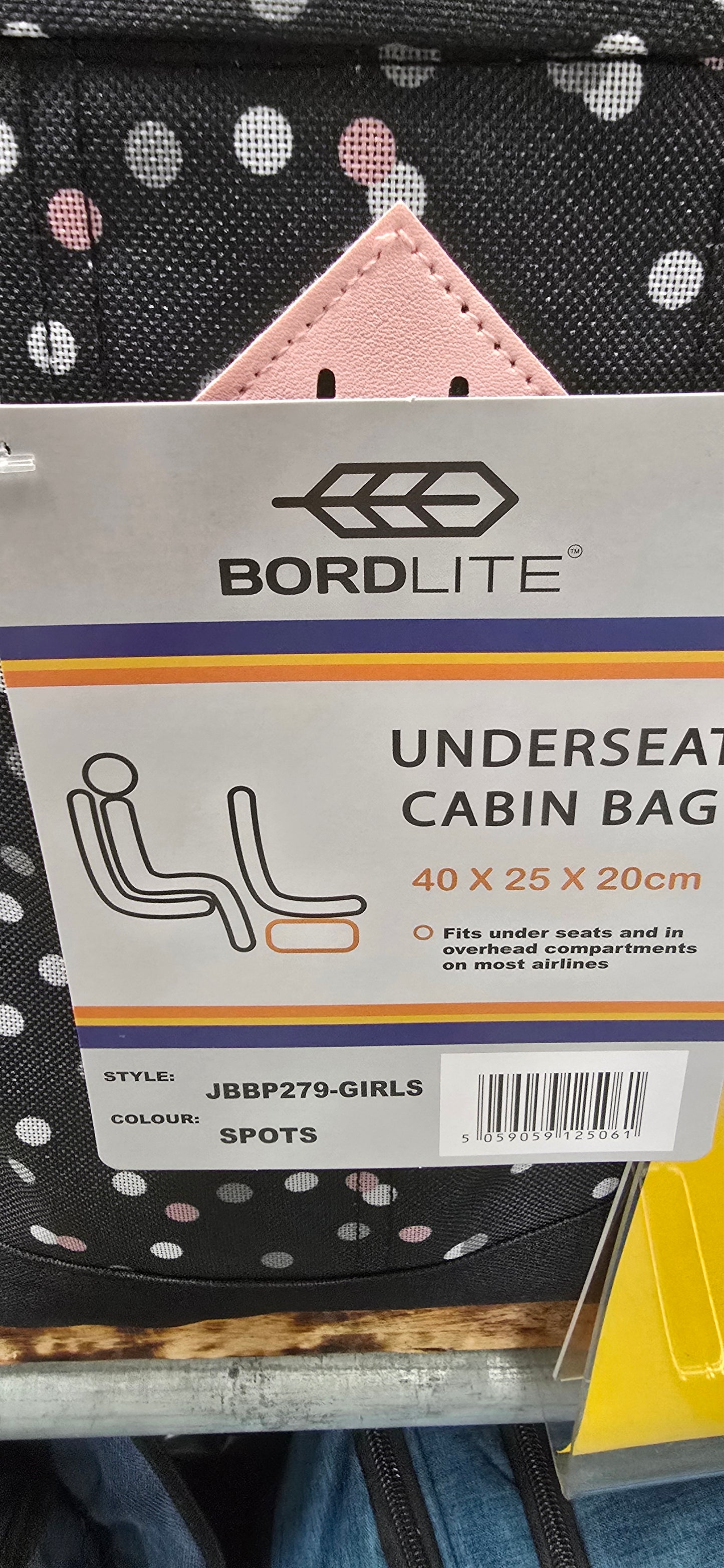 TRAVEL BACKPACK/CABIN BAG RYANAIR APPROVED 40X25X20cm UNDER SEAT (NEW IN!)