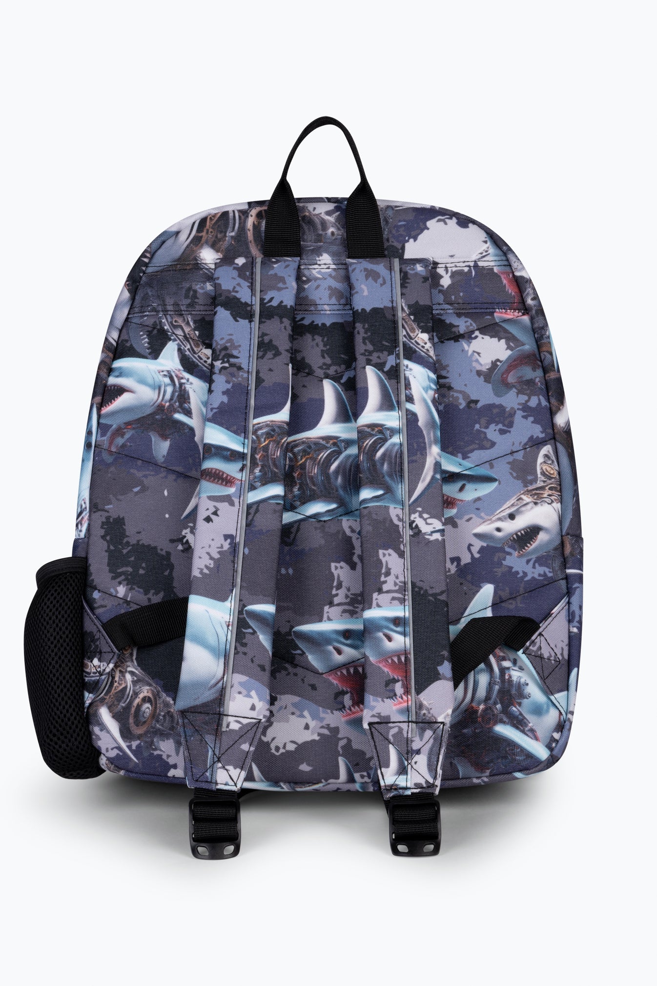 Hype Kids Grey Mechanic Sharks Iconic Backpack