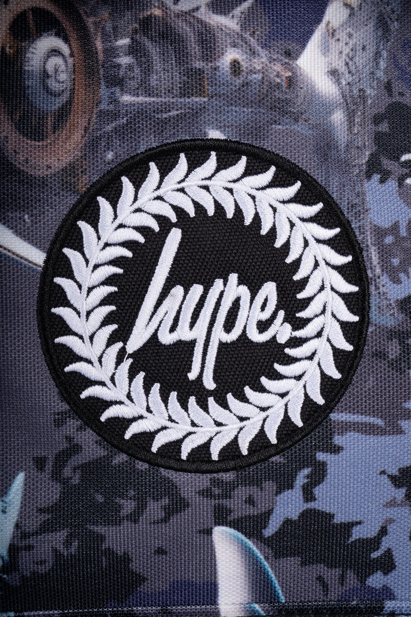 Hype Kids Grey Mechanic Sharks Iconic Backpack