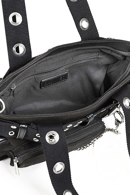 Black FANG FLICKER HANDBAG-Banned Apparel