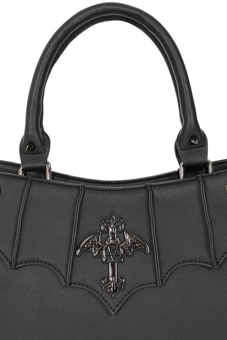 Black VEIL OF VESPER HANDBAG