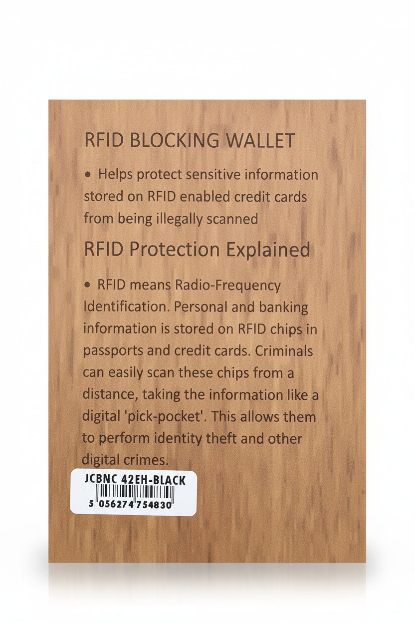 JCB Rugged Leather RFID Wallet