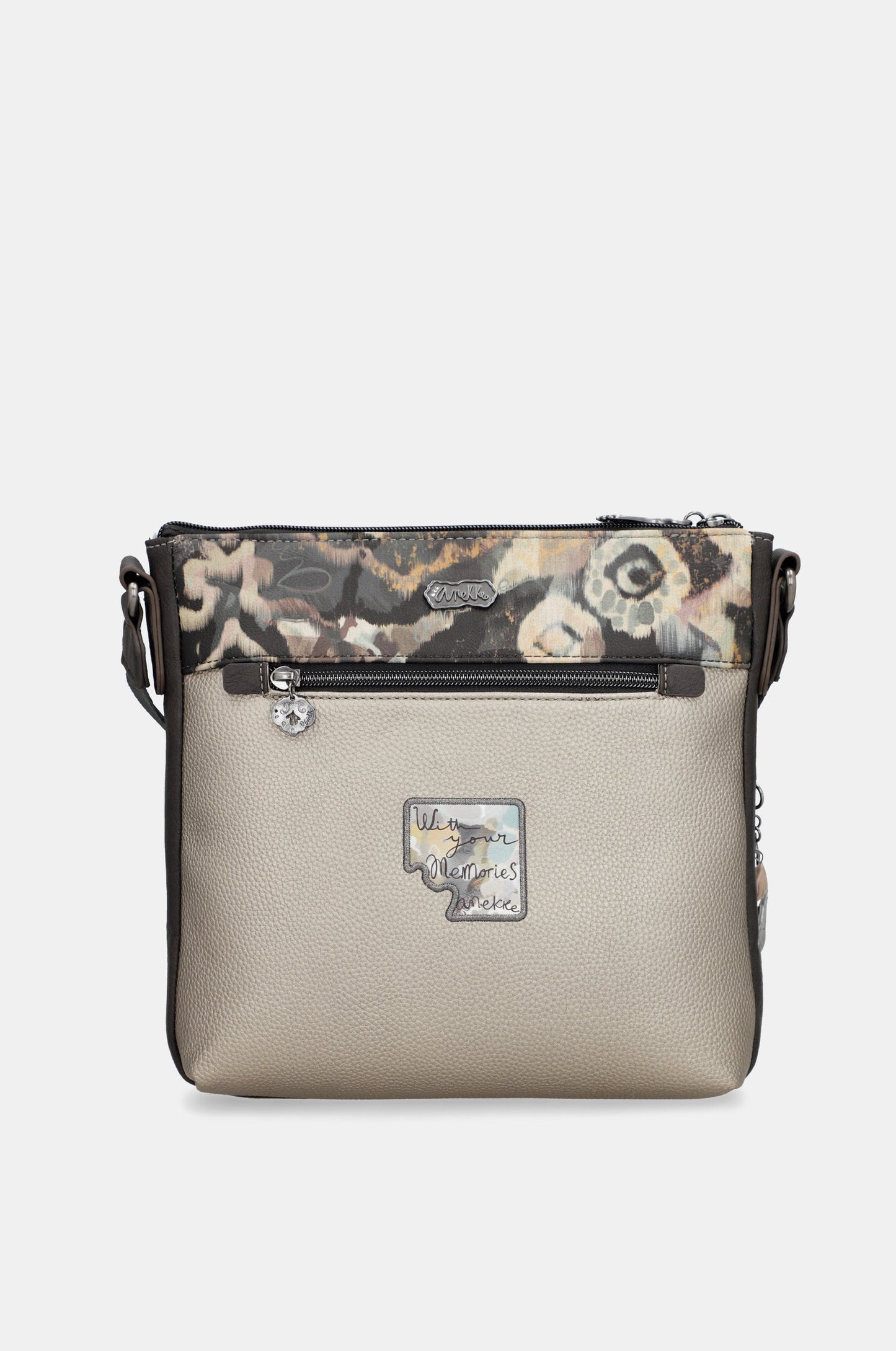 Real crossbody bag with front pocket