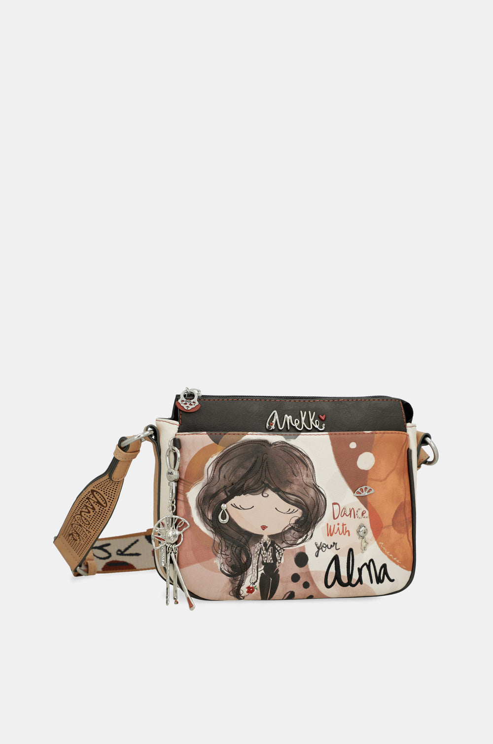 Medium crossbody bag with 3 compartments Alma