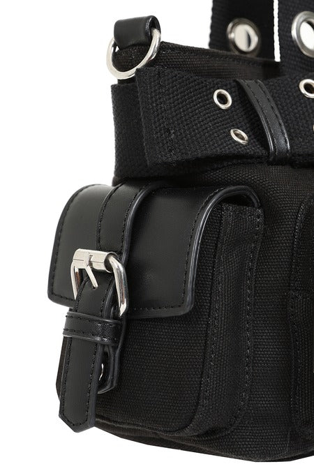 Black FANG FLICKER HANDBAG-Banned Apparel