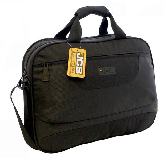 JCB Laptop Bag Up To 16in Notebook Messenger Bag Laptop Shoulder Travel Black