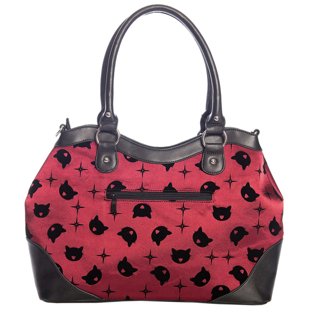 BANNED LUNAR SISTERS BAG BURGUNDY/BLACK