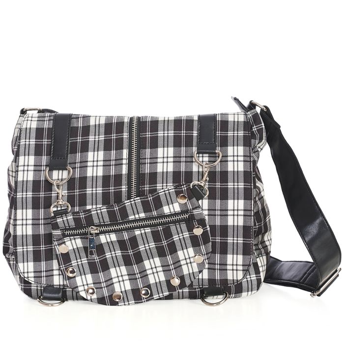 Tartan Twice The Action Banned Apparel Small Messenger Bag