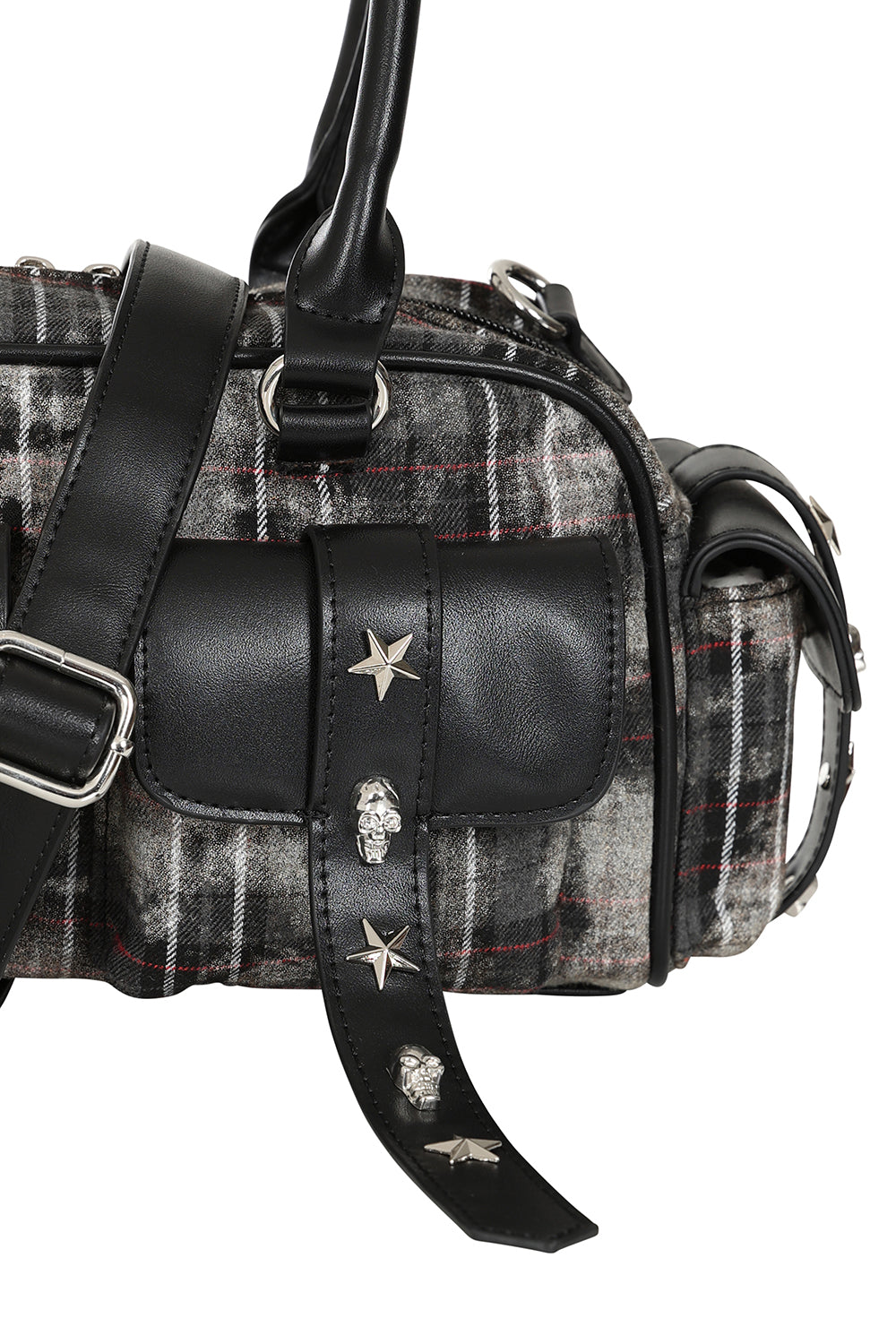 Black/Grey WORN AND WICKED HANDBAG