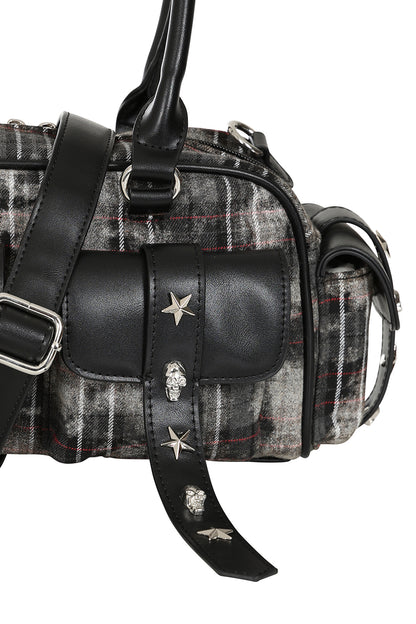 Black/Grey WORN AND WICKED HANDBAG