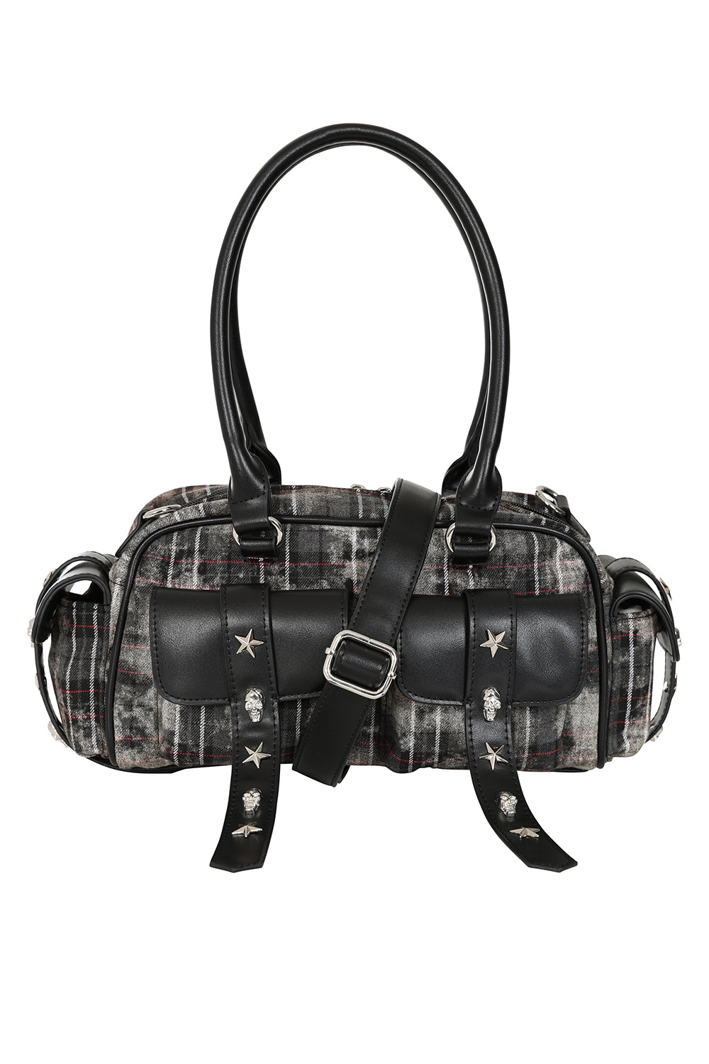 Black/Grey WORN AND WICKED HANDBAG