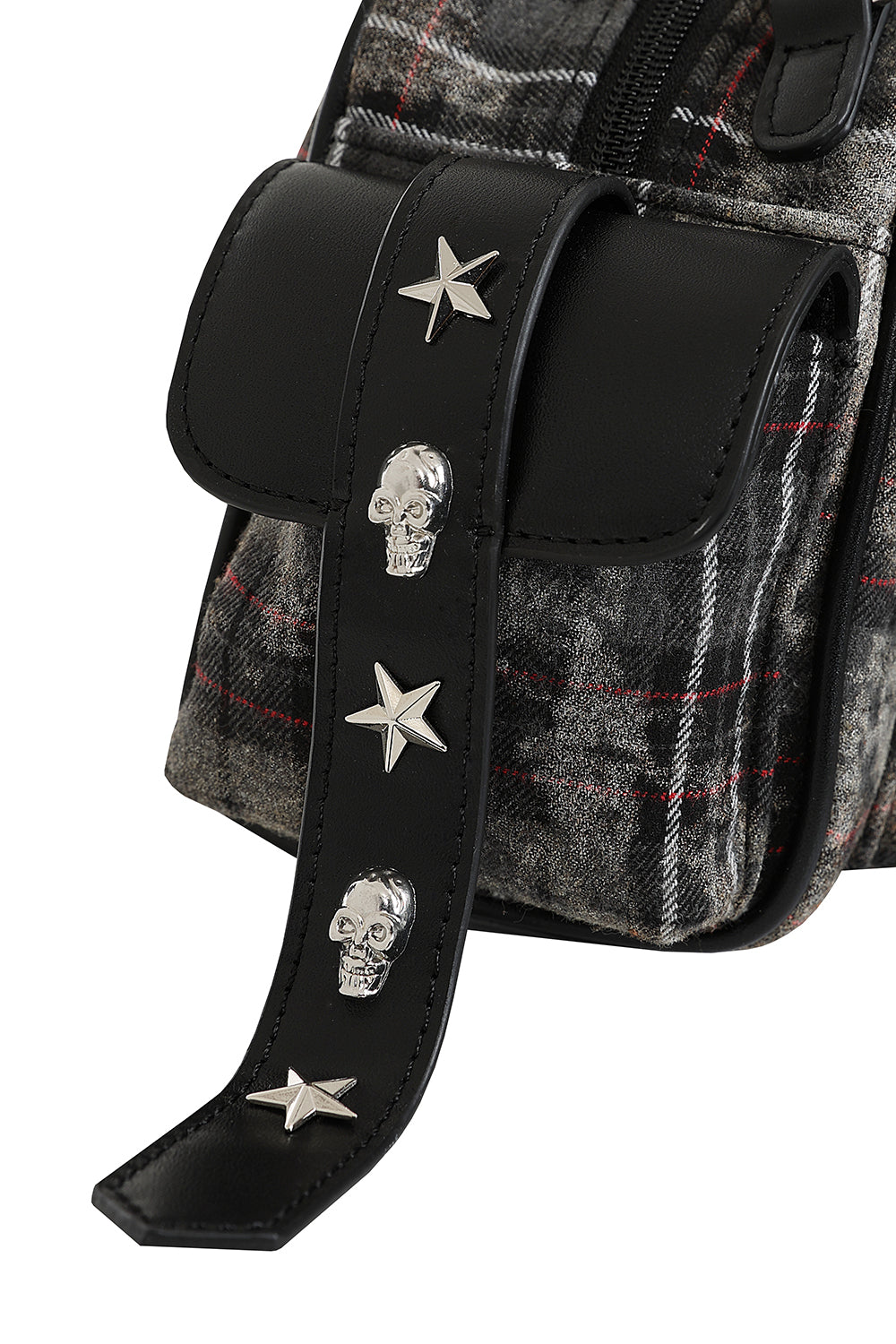 Black/Grey WORN AND WICKED HANDBAG