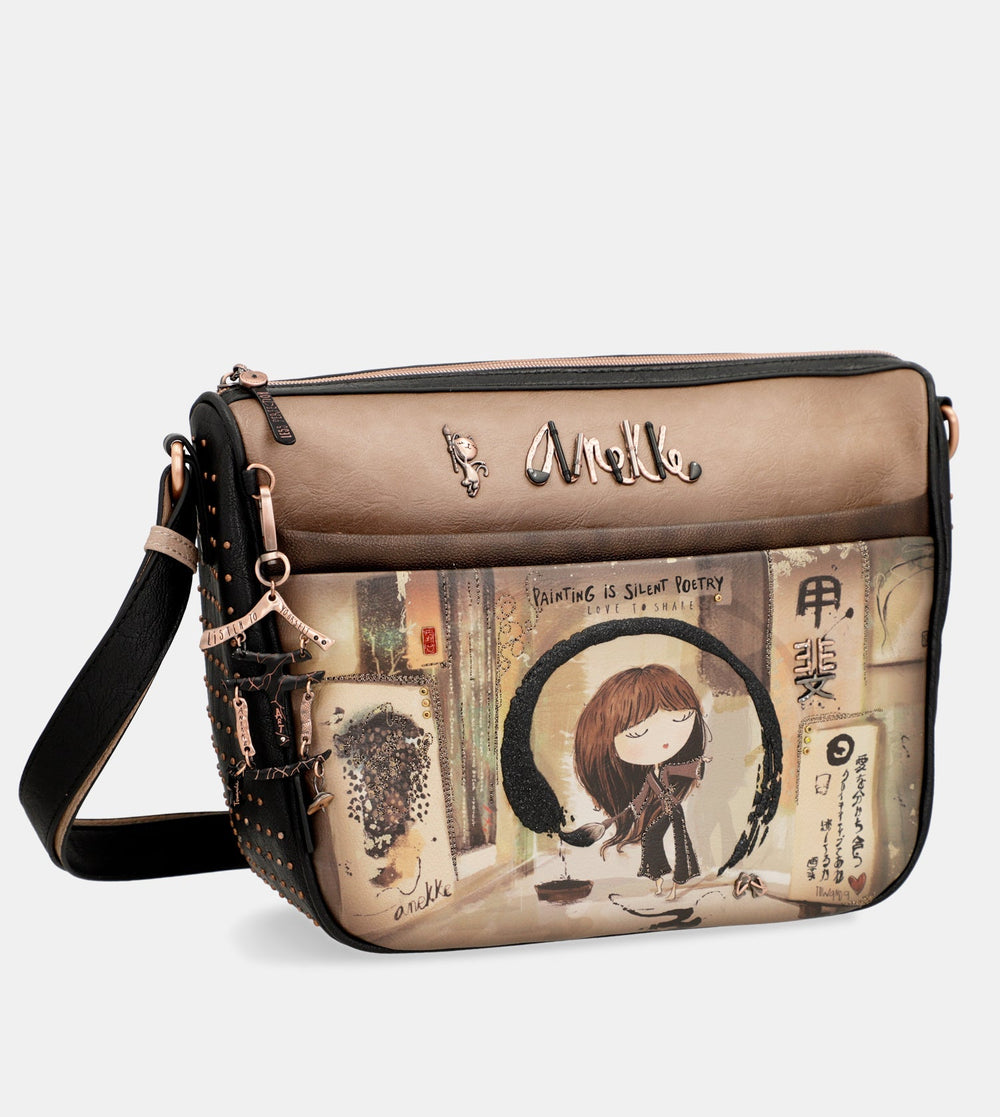 Shōen large shoulder bag with pockets