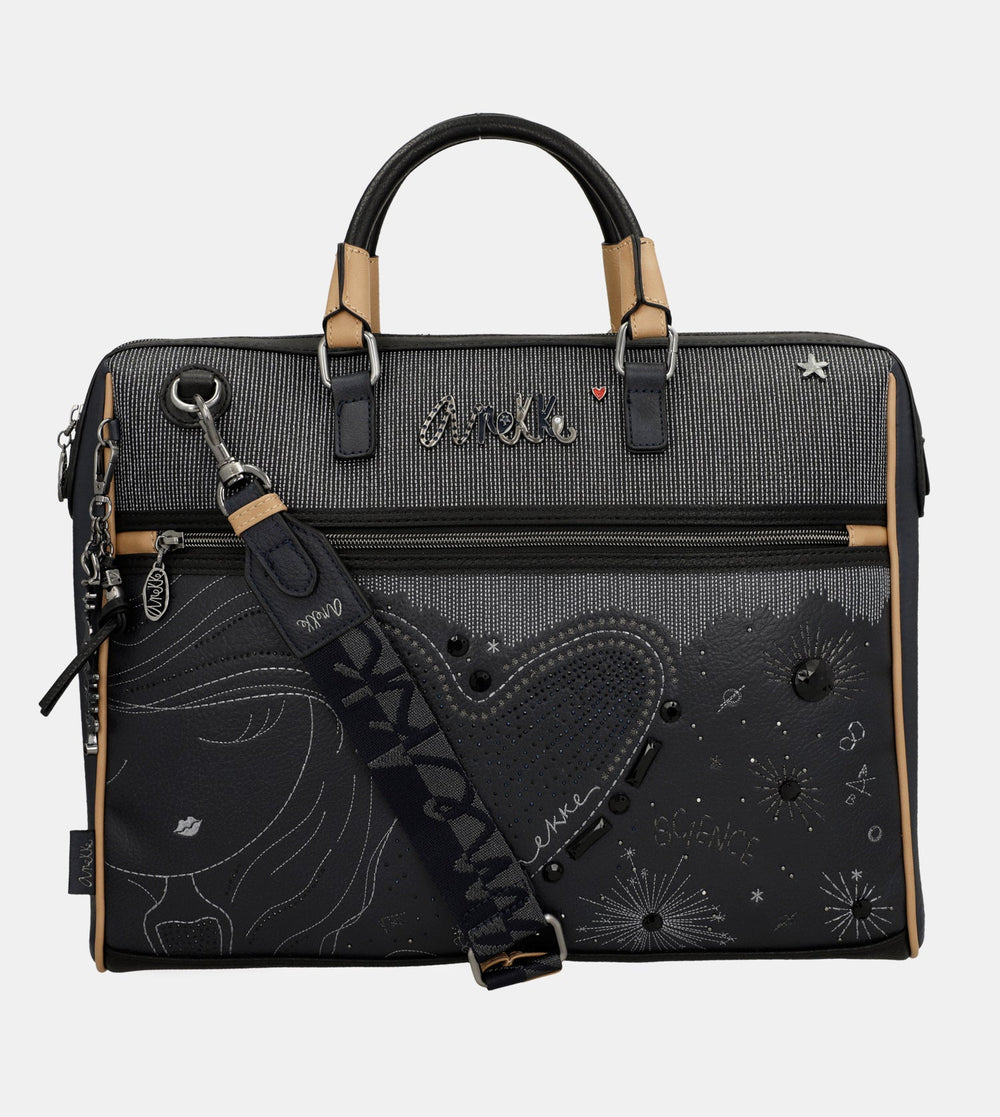 Studio navy blue briefcase