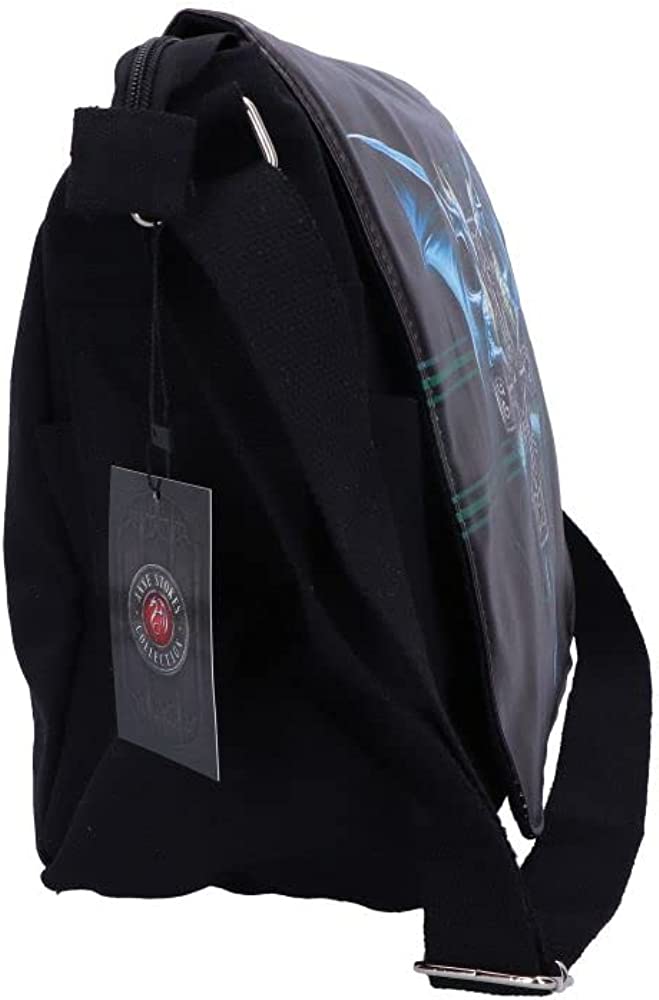 Nemesis Now Dragon Duo Anne Stokes Messenger Bag Black, PU and Canvas
