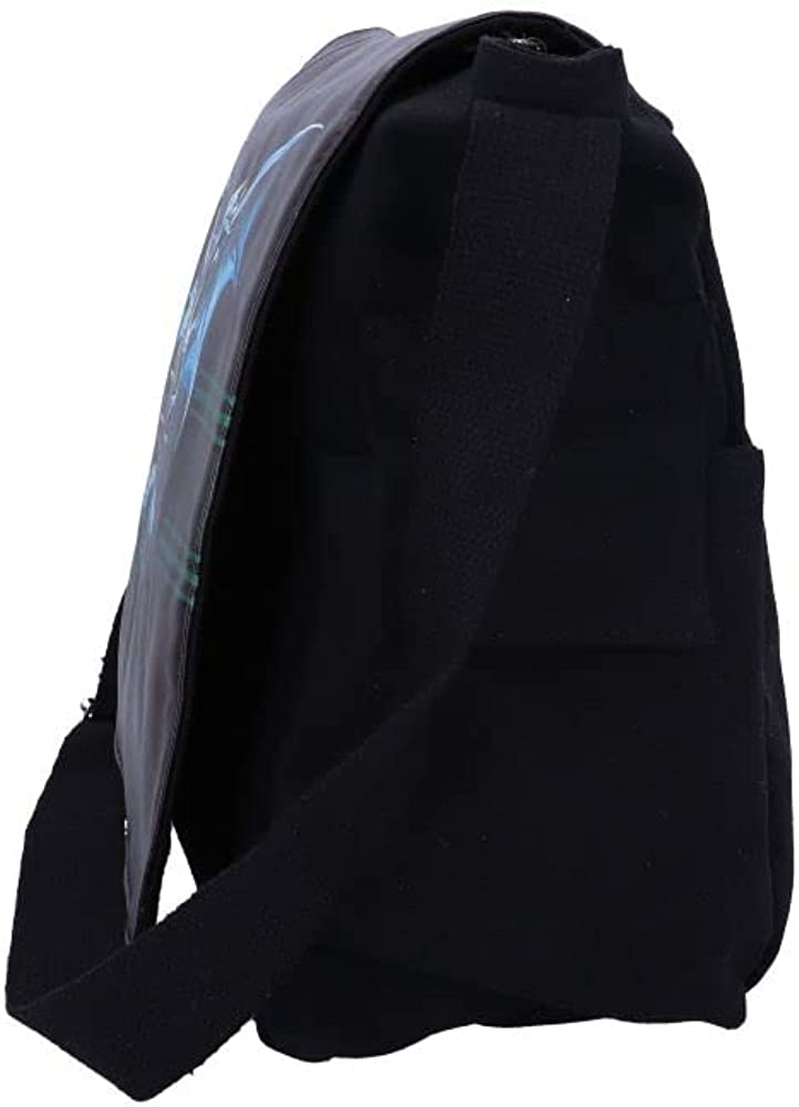 Nemesis Now Dragon Duo Anne Stokes Messenger Bag Black, PU and Canvas