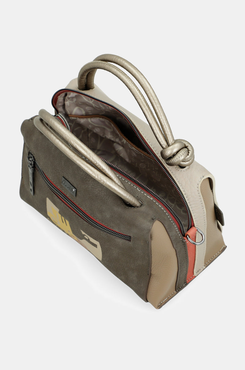 Short-handle bag and crossbody bag Amphora