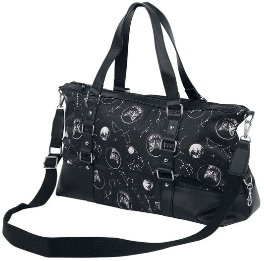Black SPACE CAT GYM BAG