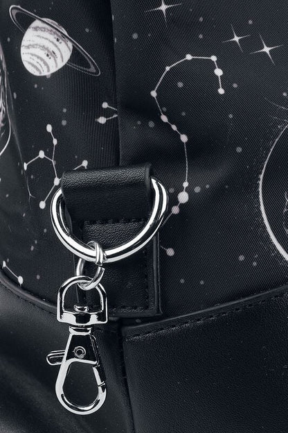 Black SPACE CAT GYM BAG