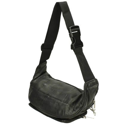 Unisex leather bum bag