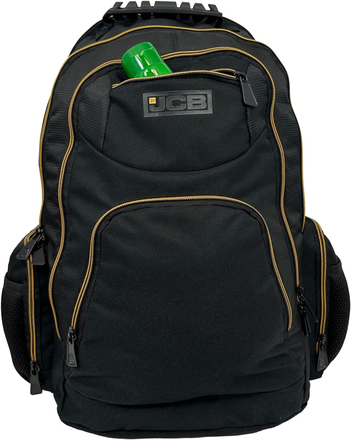 JCB Workmen’s Multi Pocket Backpack Rucksack- Black / Grey, Black / Yellow