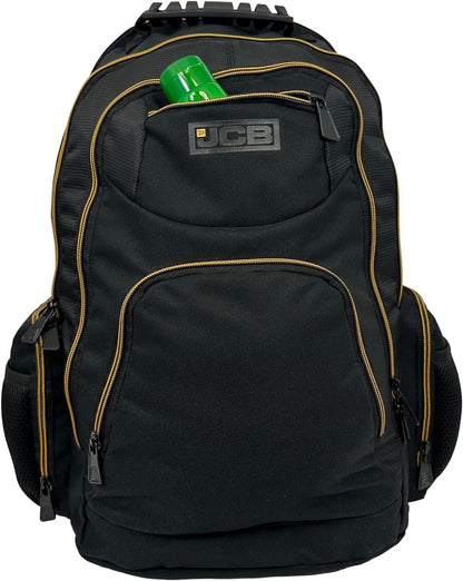 JCB Workmen’s Multi Pocket Backpack Rucksack- Black / Grey, Black / Yellow