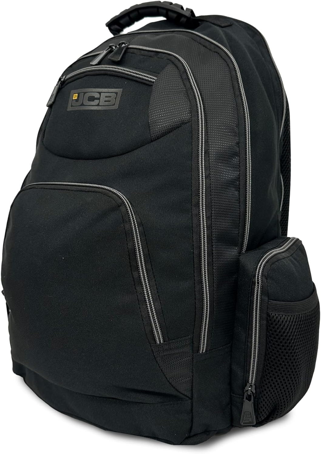 JCB Workmen’s Multi Pocket Backpack Rucksack- Black / Grey, Black / Yellow