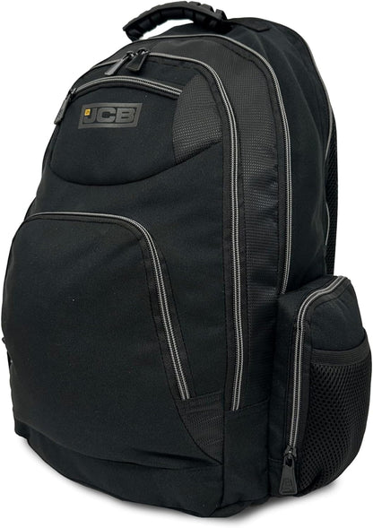 JCB Workmen’s Multi Pocket Backpack Rucksack- Black / Grey, Black / Yellow