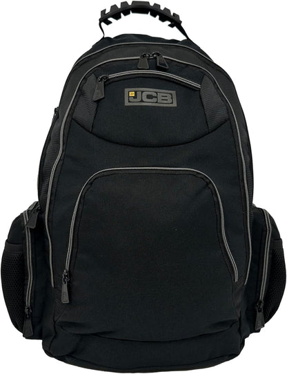 JCB Workmen’s Multi Pocket Backpack Rucksack- Black / Grey, Black / Yellow