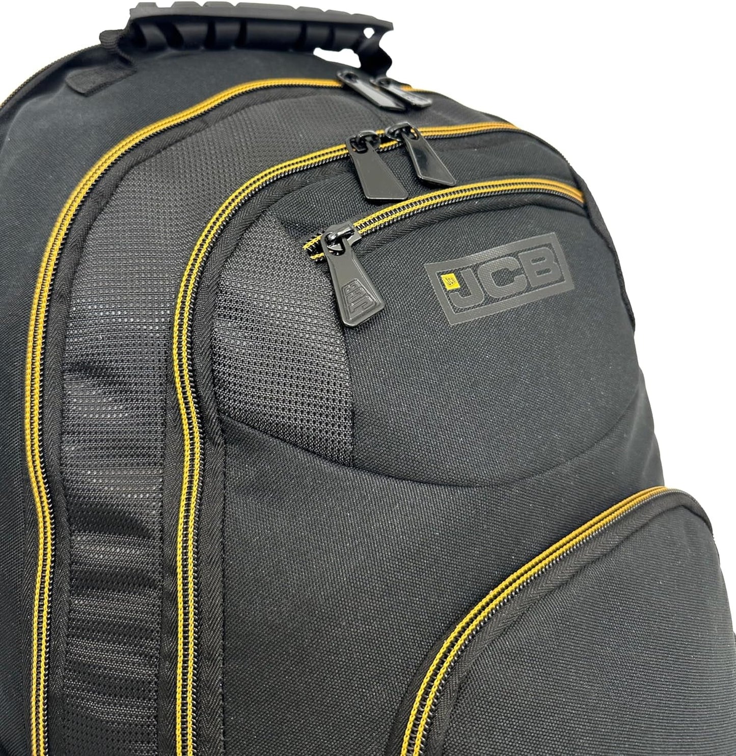 JCB Workmen’s Multi Pocket Backpack Rucksack- Black / Grey, Black / Yellow